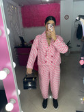 3. ست کت و شلوار صورتی لاکچری | استایل ترند ۲۰۲۶
