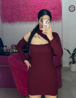 پیراهن مجلسی زنانه یقه اسکارف مدل آتنا