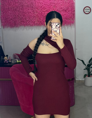 پیراهن مجلسی زنانه یقه اسکارف مدل آتنا